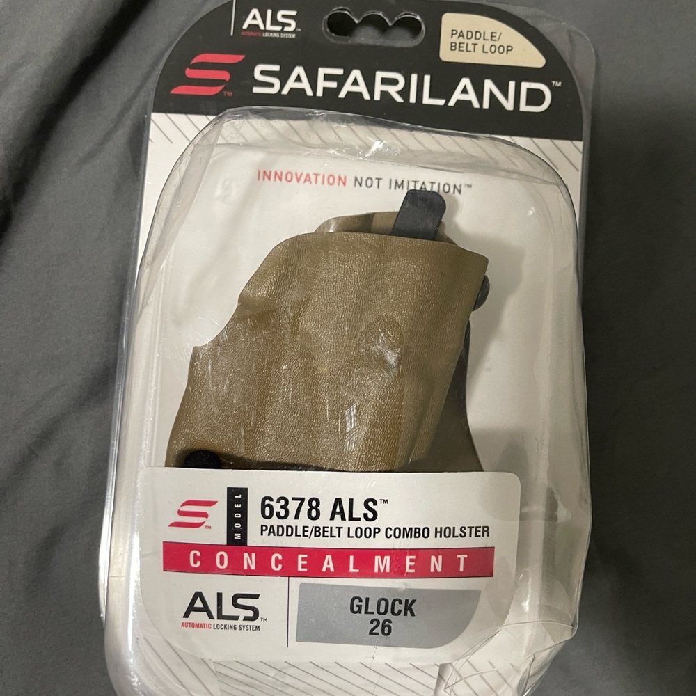 6378 ALS® CONCEALMENT PADDLE HOLSTER W/ BELT LOOP FOR GLOCK 26 (RH)